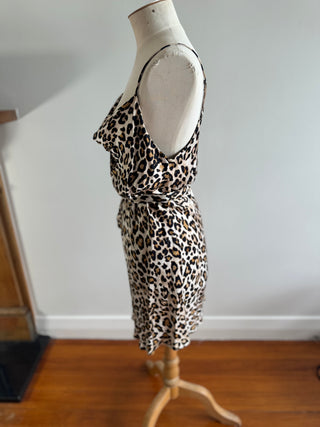 Zara Leopard Print Slip Dress
