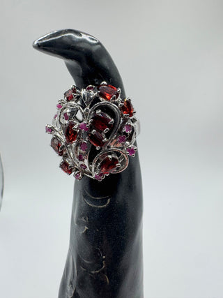 Large stamped sterling silver Ring