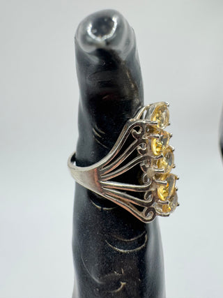 Citrine and Silver Ring