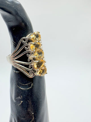 Citrine and Silver Ring