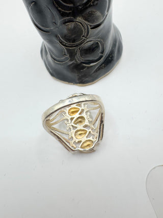 Citrine and Silver Ring