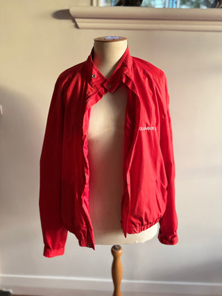 Red Lightweight Winter Jacket - Columbus Line embroiled on Front - Size 10-14 Unisex