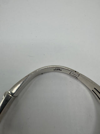 Vintage Mexico Silver Triple Wave Double Hinge bangle