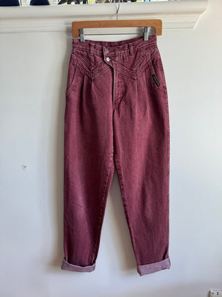 Vintage Burgundy Rocky Mountain Jeans
