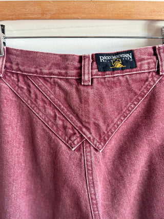 Vintage Burgundy Rocky Mountain Jeans