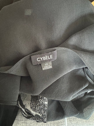 Cybele Black Silk Slip - Size 10