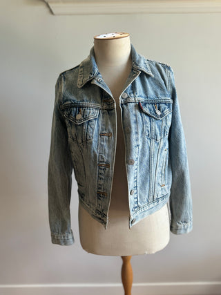 Levi Denim Jacket - Light Wash - Size XS