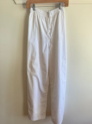 Wide Leg White Drawstring Glassons Pants - Size 14