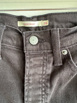Black Levi "Wedgie Skinny" Shorts - Size 26