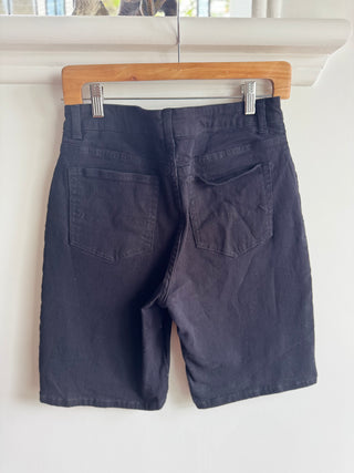 Lee Black Denim Shorts - Relaxed Fit Size 8-10