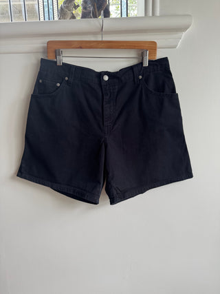 Black Levi Denim Shorts - Size 14
