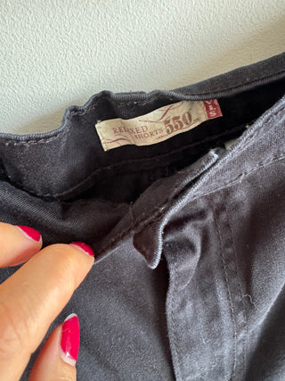 Black Levi Denim Shorts - Size 14