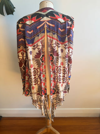 Vintage Camilla Blazer with Open Back - Crystals and Beaded details - Size 3 (10-12)