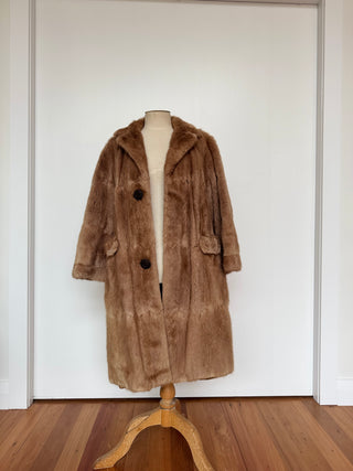 Unique Vintage Long Fur Coat