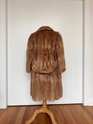 Unique Vintage Long Fur Coat