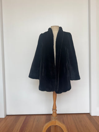 Black Faux Fur Vintage - to fit a size 10