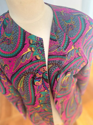 Ilyssa Maxx Paisley Vintage Shirt Jacket