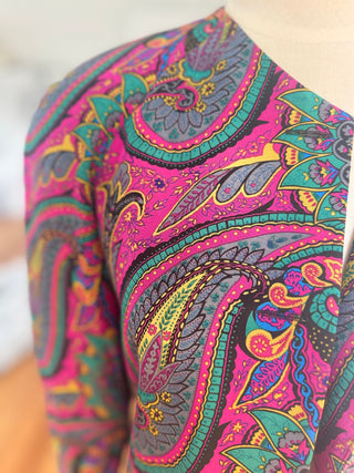 Ilyssa Maxx Paisley Vintage Shirt Jacket