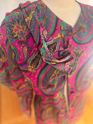Ilyssa Maxx Paisley Vintage Shirt Jacket