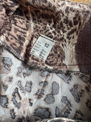 Vintage Animal print sleeveless vest