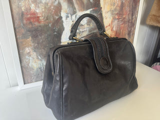 Peruzzi of Florence Vintage Leather Doctors Bag
