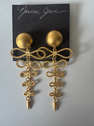 Stunning Vintage Costume Clip on Earrings