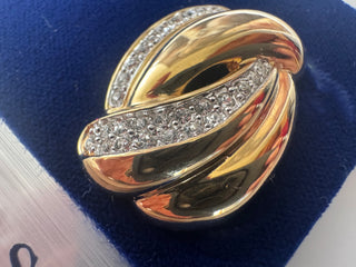 Vintage Costume Earrings -Signed Piscitelli - Made in USA