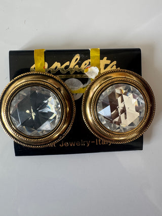 Vintage Gold and Crystal Earrings