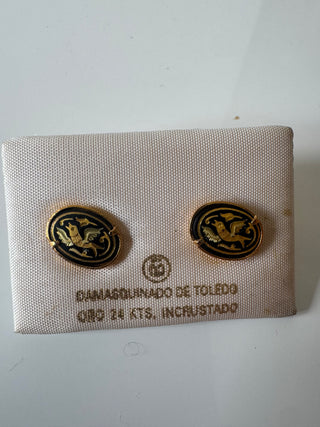 Damascene Gold Dove of Peace 24kt Gold