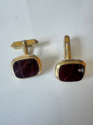 Vintage 1960s Croc Skin Cufflinks