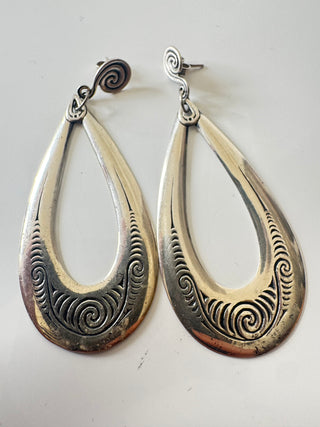 Sterling Silver Vintage Drop Earrings